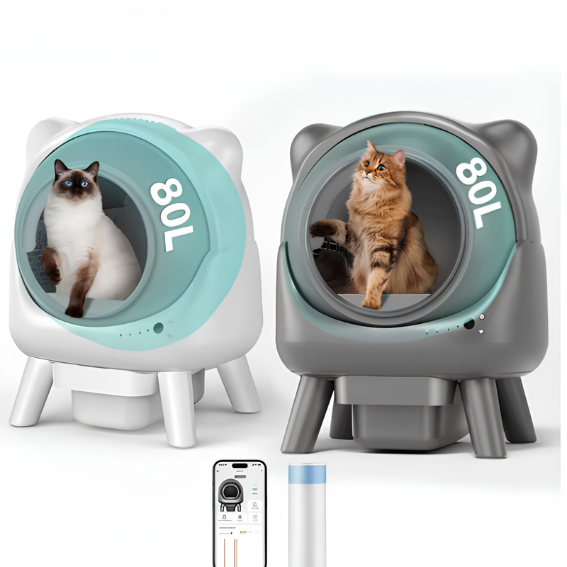 Kwispel-winkel | Slimme Automatische Kattenbak met WiFi, App en Zelfreiniging