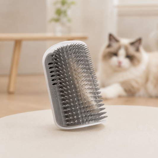 Kwispel-winkel | Kattenhoekborstel met Massagefunctie en Haarverwijdering