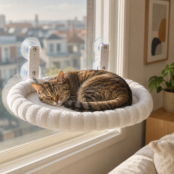 Kwispelwinkel | Kattenraam Hangmat met Sterke Zuignappen