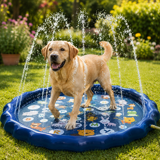 Kwispel-winkel | Hondensproeimat voor Buiten – Antislip Waterspeelmat met Koelfunctie