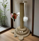 Kwispelwinkel | Interactieve Krabplank met Draaitafel en Speelballen voor Katten