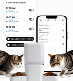 Kwispel-winkel | Automatische Voerbak 6L met Slimme Timer, Tuya-App en Roestvrijstalen Kom