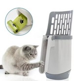 Kwispel-winkel | Kattenbakschep met Afvalhouder en Navulzakken