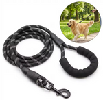 Kwispel-winkel | Touwriem voor Honden – Met Gevoerd Handvat en Metalen Clip