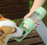 Kwispelwinkel | Draagbare Waterfles met Voercontainer voor Honden
