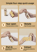 Kwispel-winkel | Draagbare Hondenpoepzakhouder met Riemclip