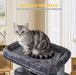 Kwispelwinkel | Luxe Kattenboom 170 cm met Hangmat, Kattenbed en 8 Sisal Krabpalen