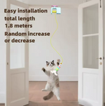 Kwispel-winkel | Elektrisch Kattenspeeltje met Veren en Bewegende Yo-Bal