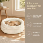 Kwispelwinkel | Zacht Pluche Kattenbed met Antislip Onderkant