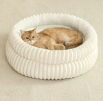 Kwispelwinkel | Zacht Pluche Kattenbed met Antislip Onderkant
