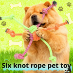 Kwispelwinkel | Kleurrijke Touwbal voor Honden
