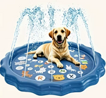 Kwispelwinkel | Hondensproeimat voor Buiten – Antislip Waterspeelmat met Koelfunctie