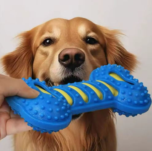 Kwispel-winkel | Rubberen Kauwbot met Piep voor Honden