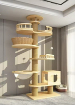 Kwispelwinkel | Moderne Houten Kattenboom in Nordic Design