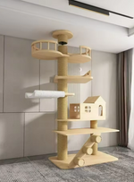 Kwispelwinkel | Moderne Houten Kattenboom in Nordic Design