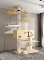 Kwispelwinkel | Moderne Houten Kattenboom in Nordic Design