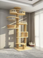 Kwispelwinkel | Moderne Houten Kattenboom in Nordic Design