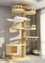 Kwispelwinkel | Moderne Houten Kattenboom in Nordic Design