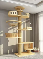 Kwispelwinkel | Moderne Houten Kattenboom in Nordic Design