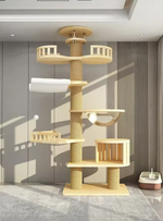 Kwispelwinkel | Moderne Houten Kattenboom in Nordic Design