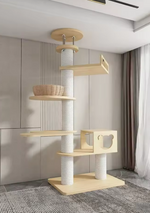 Kwispelwinkel | Moderne Houten Kattenboom in Nordic Design