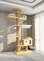 Kwispelwinkel | Moderne Houten Kattenboom in Nordic Design