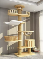 Kwispelwinkel | Moderne Houten Kattenboom in Nordic Design