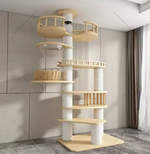 Kwispelwinkel | Moderne Houten Kattenboom in Nordic Design