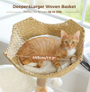 Kwispel-winkel | Moderne Kattenboom met Rotan Mand, Kattenhuis en Massief Houten Krabpalen