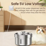Kwispel-winkel | ROJECO Voer- en Waterdispenser voor Katten met Roestvrijstalen Voerbak