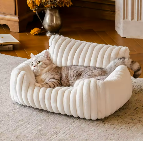 Kwispelwinkel | Warm Kattenbed met Zacht Kussen voor Katten