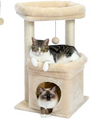 Kwispel-winkel | Compacte Kattenboom met Kattenhuis en Sisal Krabpalen