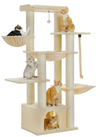 Kwispel-winkel | Luxe Kattenboom 169 cm met Groot Kattenhuis, Hangmatten en 11 Sisal Krabpalen