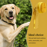 Kwispel-winkel | Siliconen Badborstel met Shampoodispenser voor Honden