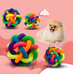 Kwispel-winkel | Rubberen Speelballen met Bel voor Honden – Set van 2
